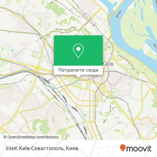 Карта 036К Київ-Севастополь