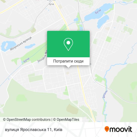 Карта вулиця Ярославська 11