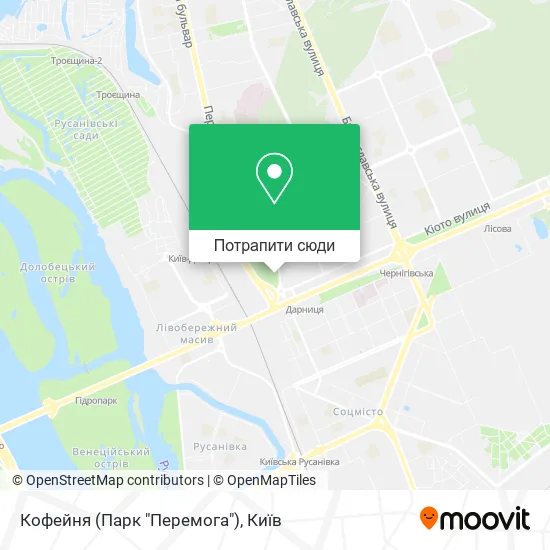 Карта Кофейня (Парк "Перемога")