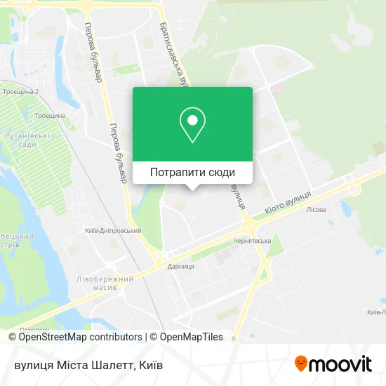 Карта вулиця Міста Шалетт