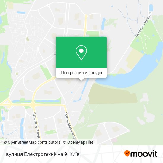 Карта вулиця Електротехнічна 9