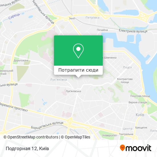 Карта Подгорная 12