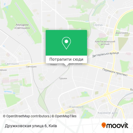 Карта Дружковская улица 6