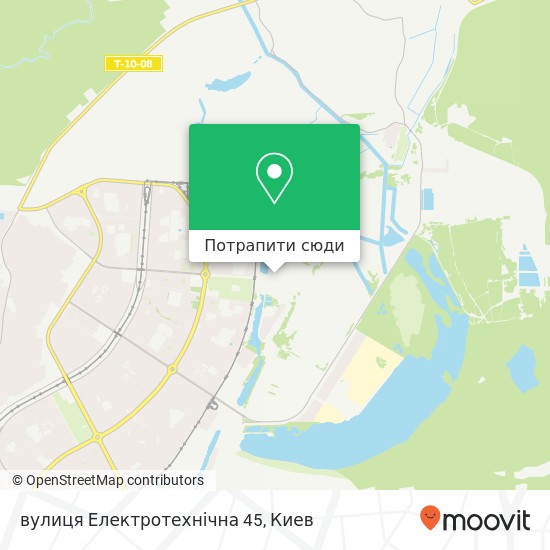 Карта вулиця Електротехнічна 45