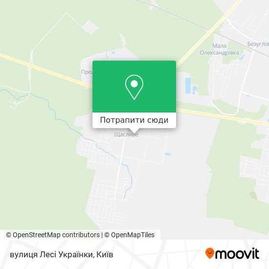 Карта вулиця Лесі Українки