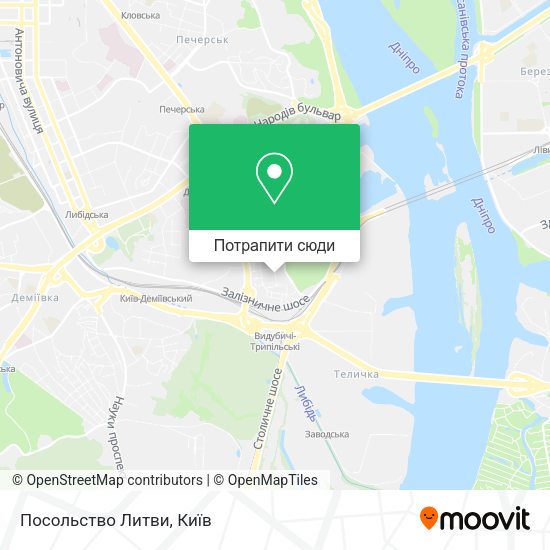 Карта Посольство Литви