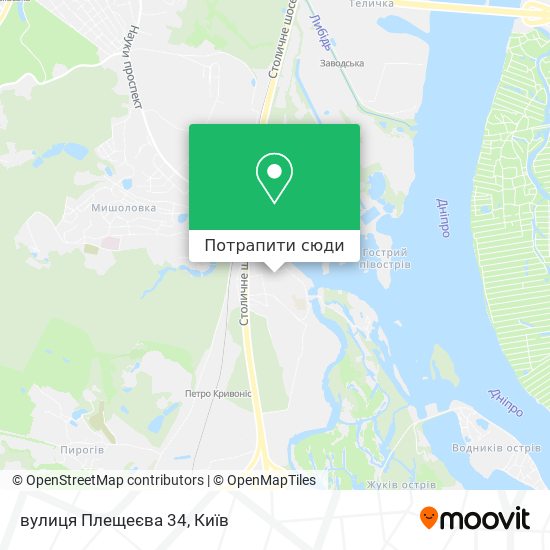 Карта вулиця Плещеєва 34