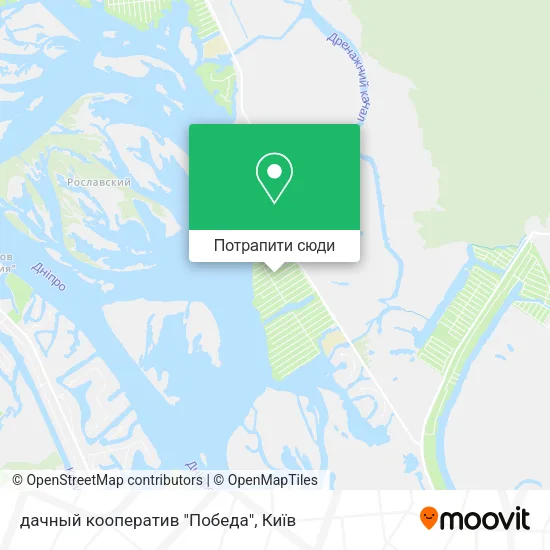 Карта дачный кооператив "Победа"