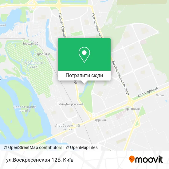 Карта ул.Воскресенская 12Б