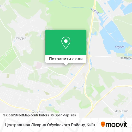 Карта Центральная Лікарня Обухівского Району