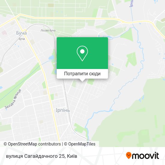 Карта вулиця Сагайдачного 25