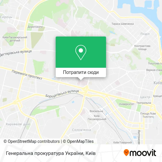 Карта Генеральна прокуратура України