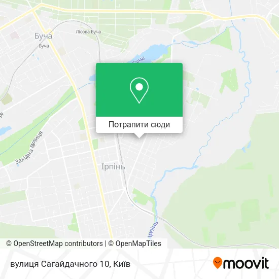 Карта вулиця Сагайдачного 10