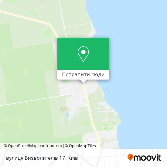 Карта вулиця Визволителів 17