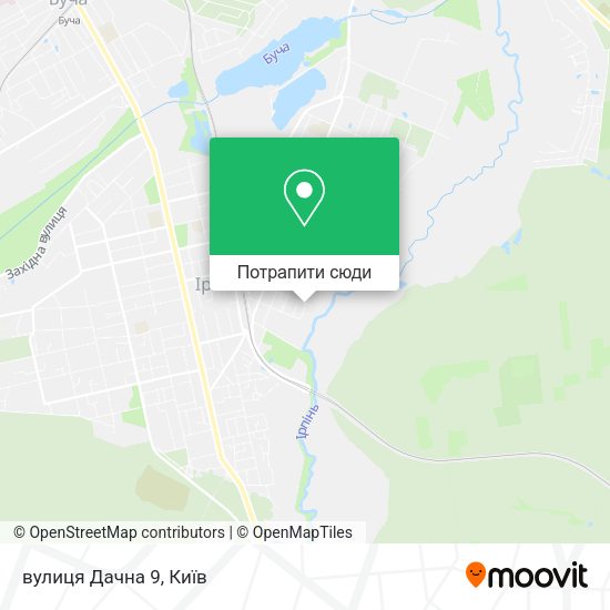 Карта вулиця Дачна 9
