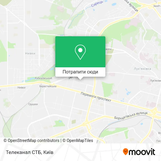 Карта Телеканал СТБ