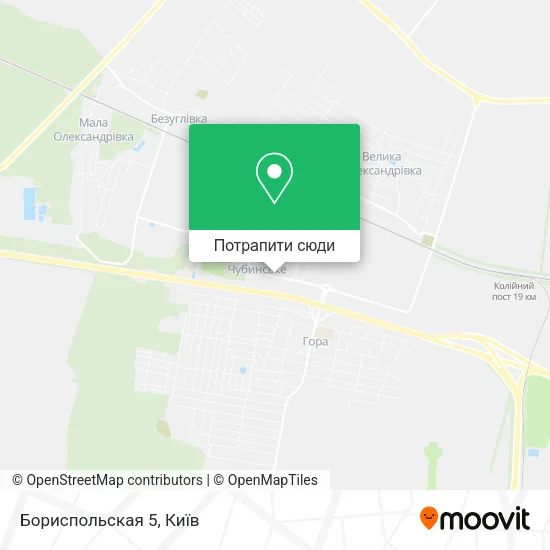 Карта Бориспольская 5