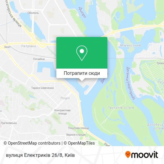 Карта вулиця Електриків 26/8