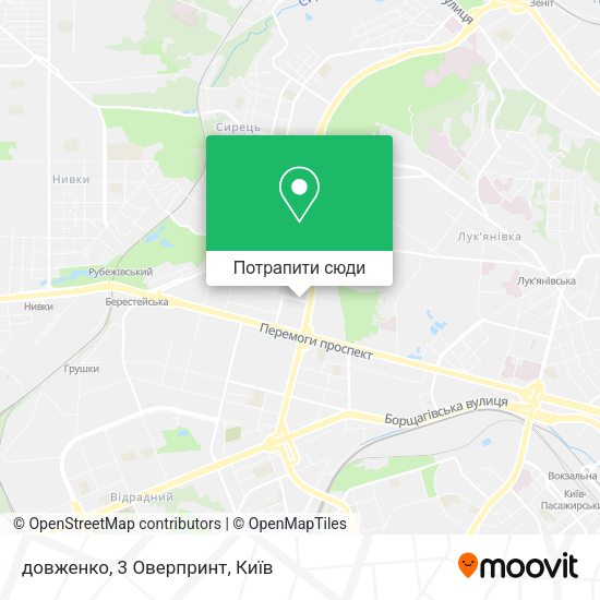 Карта довженко, 3 Оверпринт