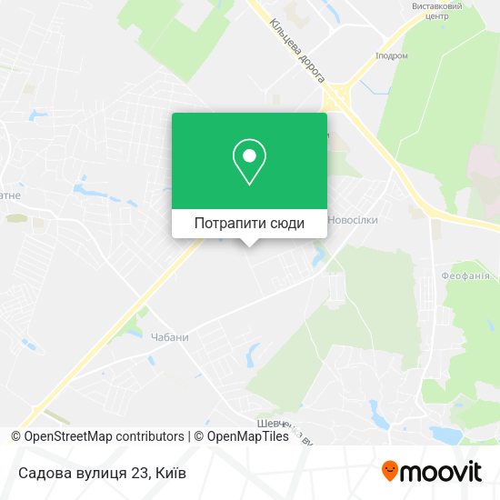 Карта Садова вулиця 23