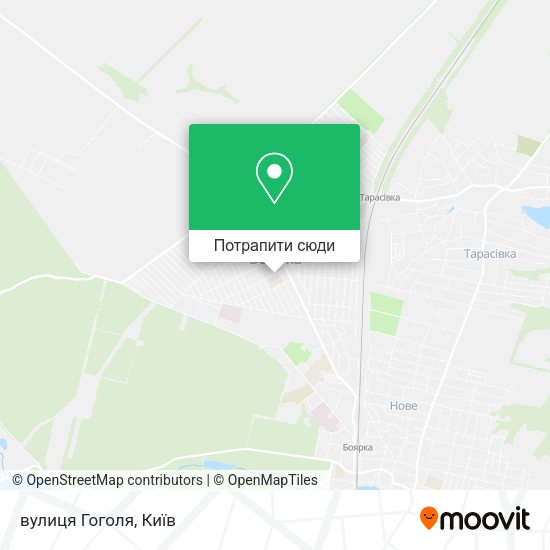 Карта вулиця Гоголя