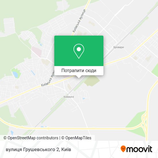Карта вулиця Грушевського 2