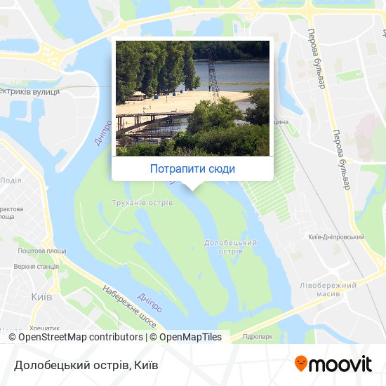 Карта Долобецький острiв