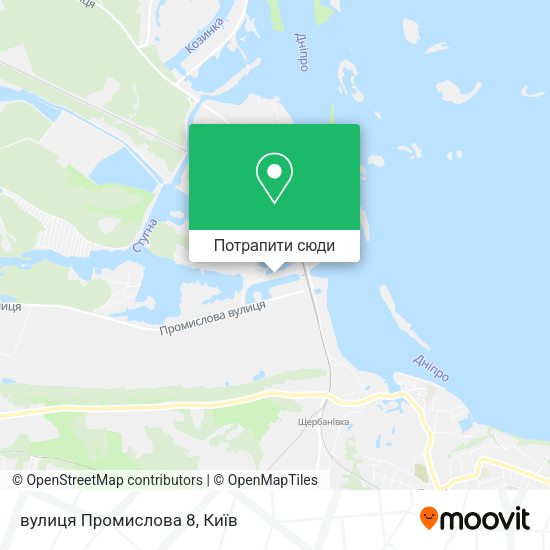 Карта вулиця Промислова 8