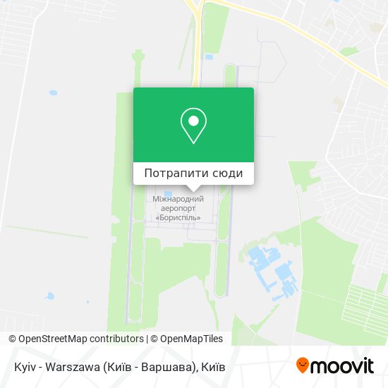 Карта Kyiv - Warszawa (Київ - Варшава)