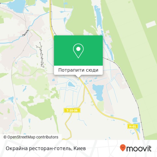 Карта Окрайна ресторан-готель