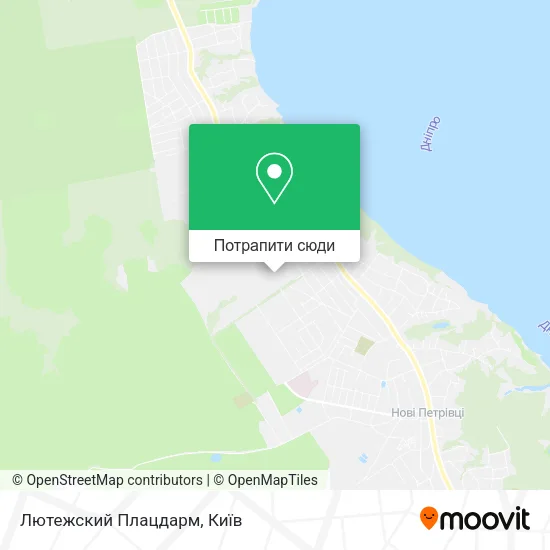 Карта Лютежский Плацдарм