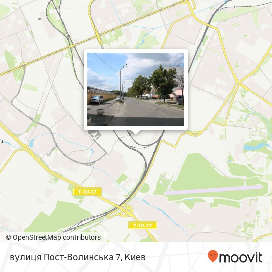 Карта вулиця Пост-Волинська 7