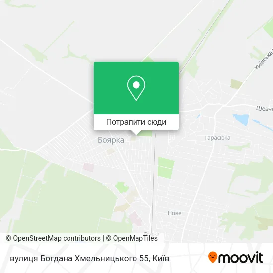 Карта вулиця Богдана Хмельницького 55