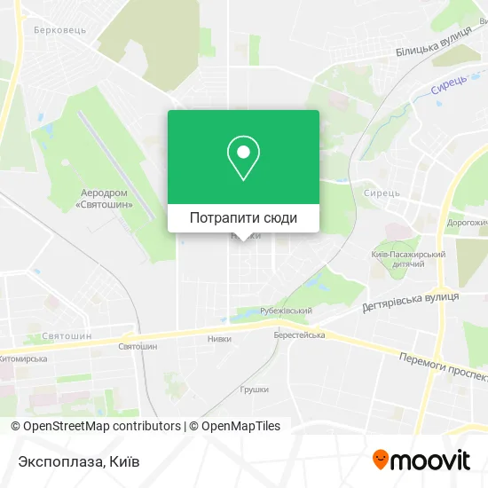 Карта Экспоплаза