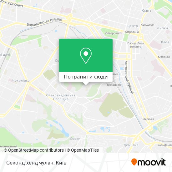Карта Секонд-хенд чулан