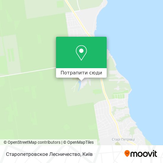 Карта Старопетровское Лесничество