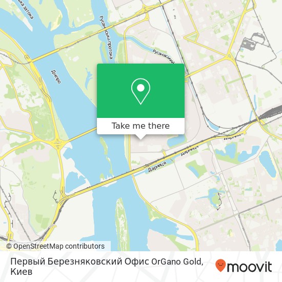 Карта Первый Березняковский Офис OrGano Gold
