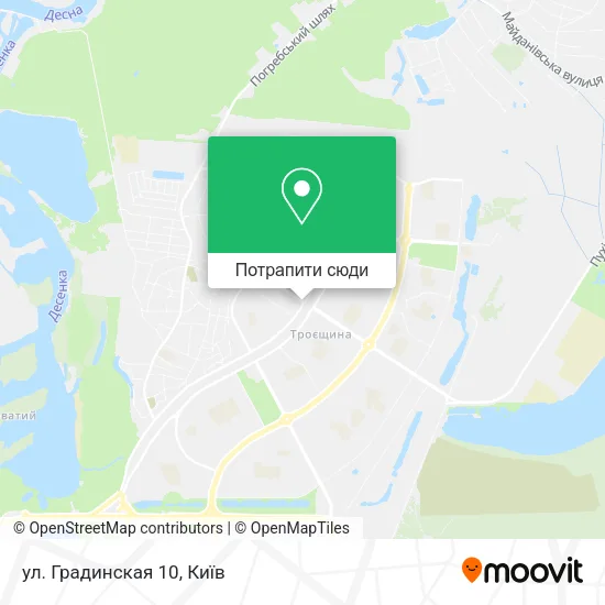 Карта ул. Градинская 10