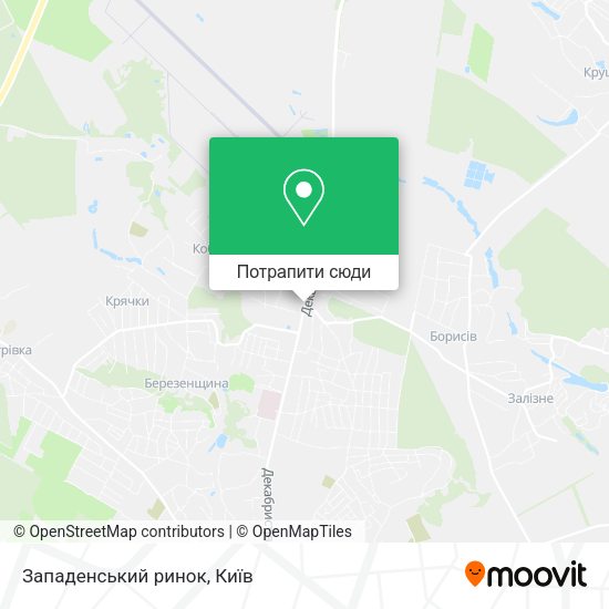 Карта Западенський ринок