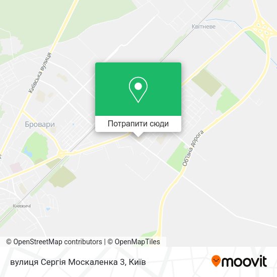 Карта вулиця Сергія Москаленка 3