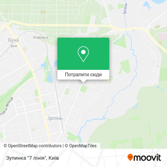 Карта Зупинка "7 лінія"