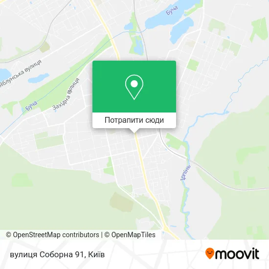Карта вулиця Соборна 91