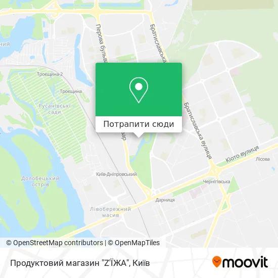 Карта Продуктовий магазин "Z'ЇЖА"