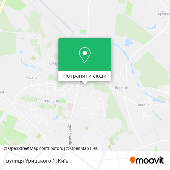 Карта вулиця Урицького 1