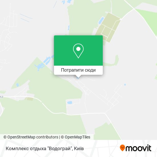 Карта Комплекс отдыха "Водограй"