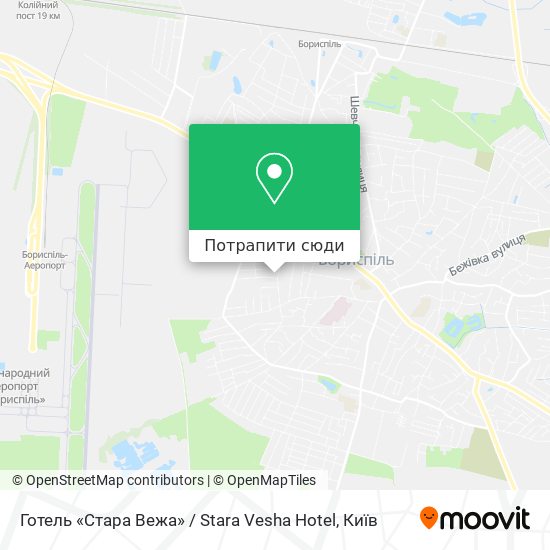 Карта Готель «Стара Вежа» / Stara Vesha Hotel