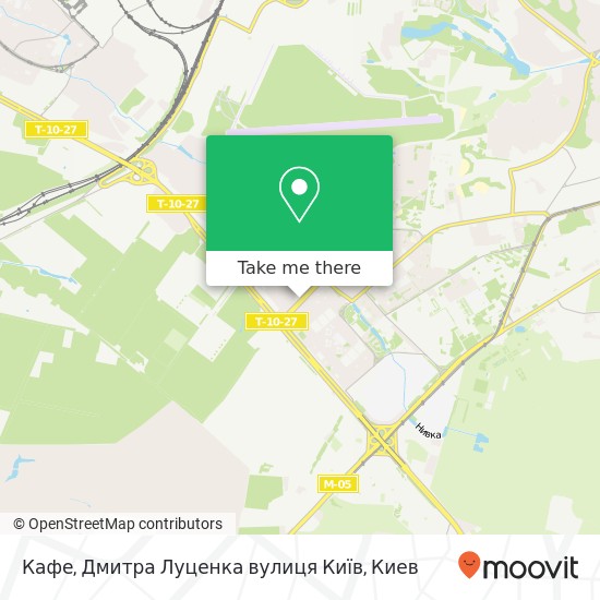 Карта Кафе, Дмитра Луценка вулиця Київ