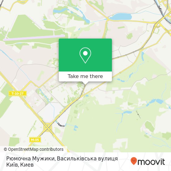 Карта Рюмочна Мужики, Васильківська вулиця Київ