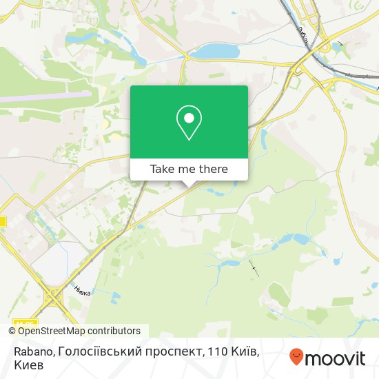 Карта Rabano, Голосіївський проспект, 110 Київ