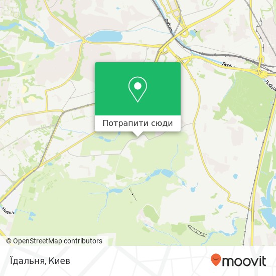 Карта Їдальня, Генерала Родимцева вулиця, 5 Київ